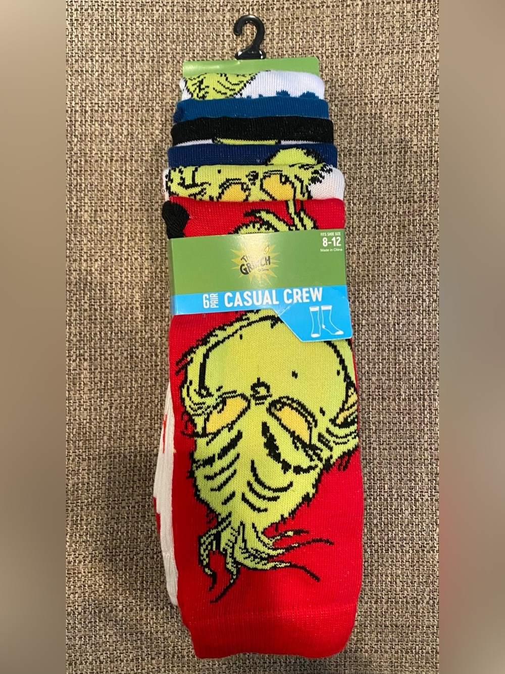 The Grinch Men’s Socks 6 Pack